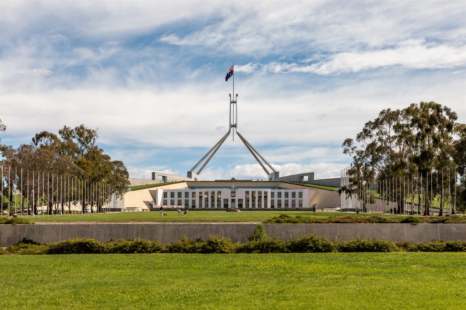 Parliament House in Canberra, seat of the Australian federal parliament